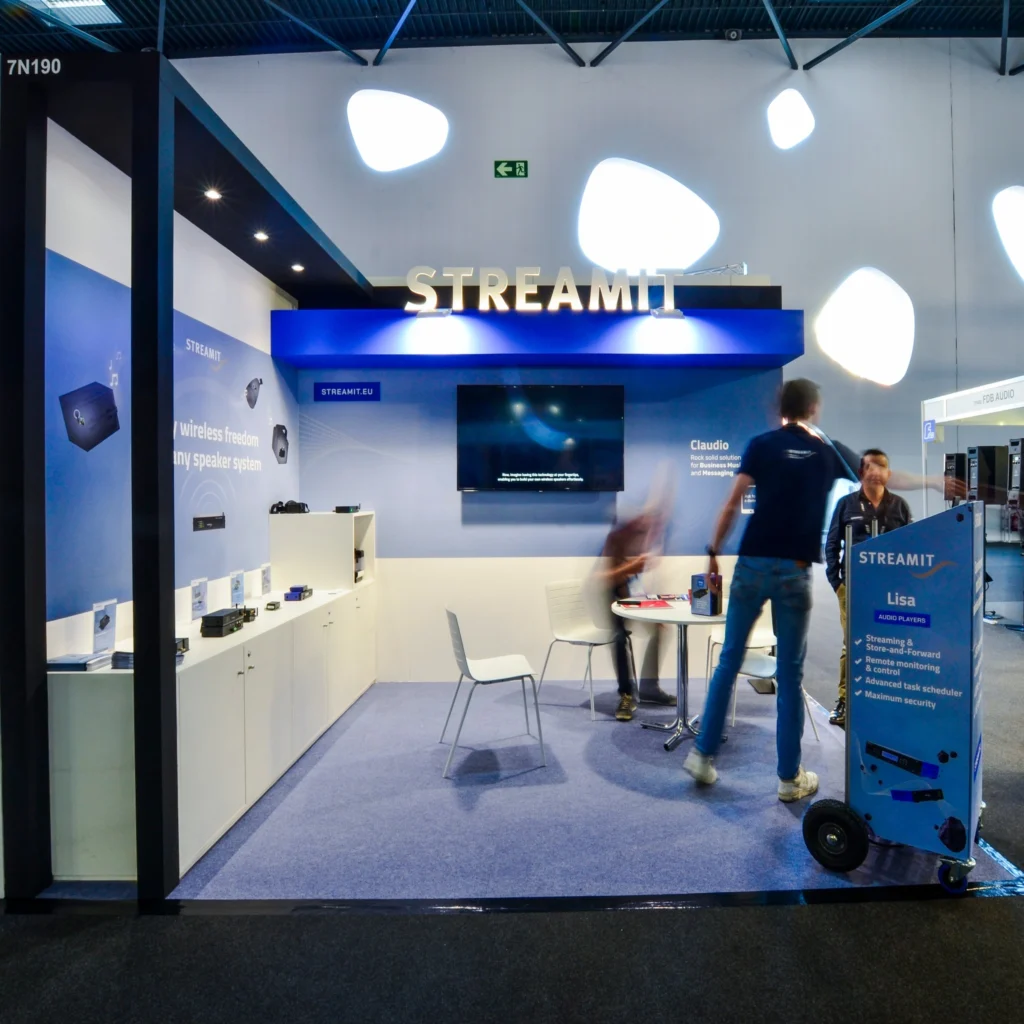 Streamit stand at ISE, Fira Gran Via Barcelona