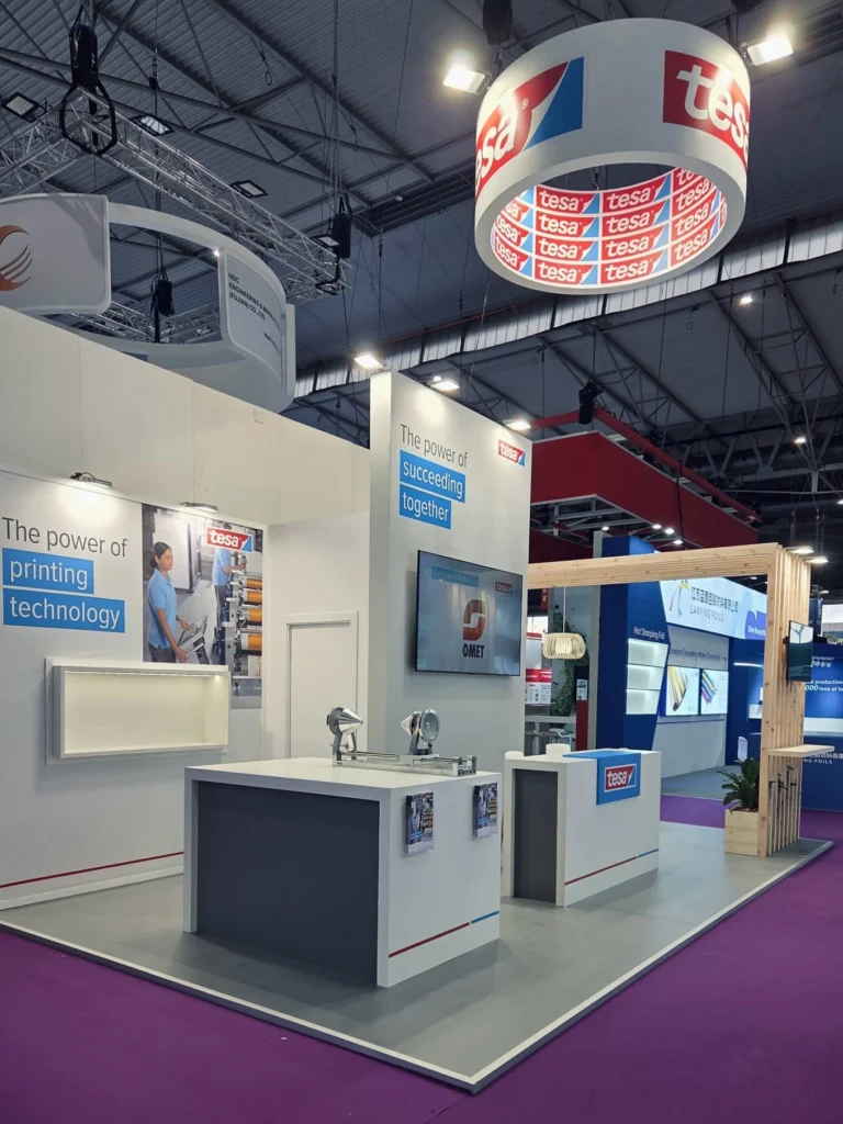 tesa stand at Labelexpo Europe, Fira Gran Via Barcelona