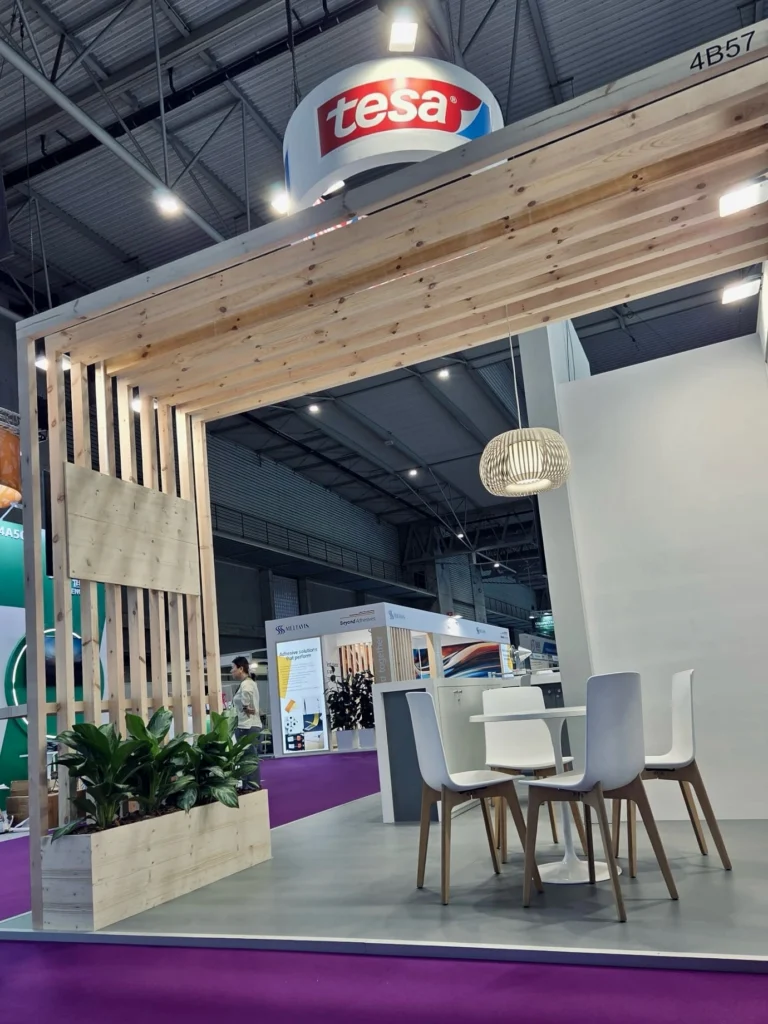 tesa exhibition stand at Labelexpo Europe, Fira Gran Via Barcelona